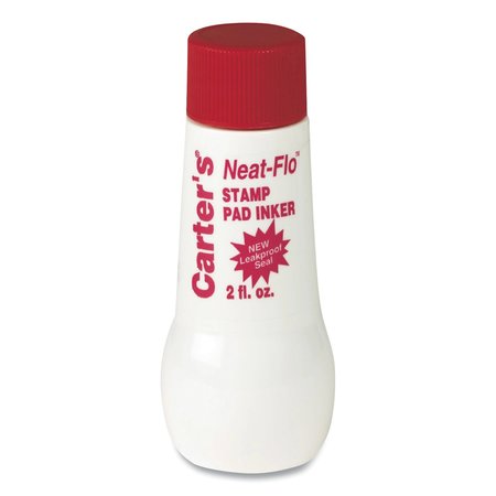 CARTERS Neat-Flo Stamp Pad Inker, 2 oz, Red 21447